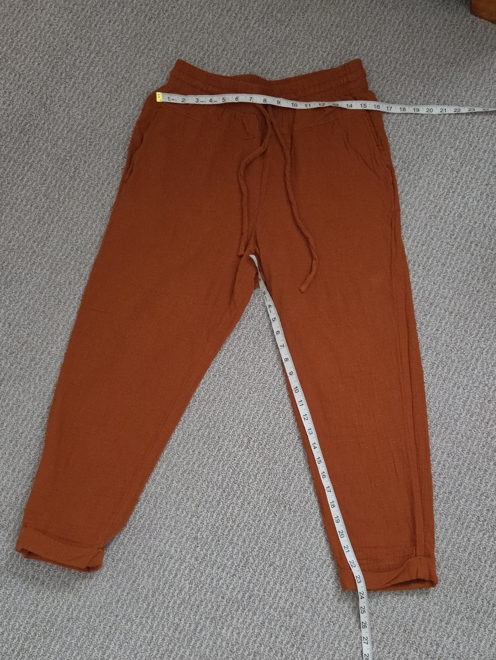 Universal Thread Burnt Orange Elastic Waist Pants